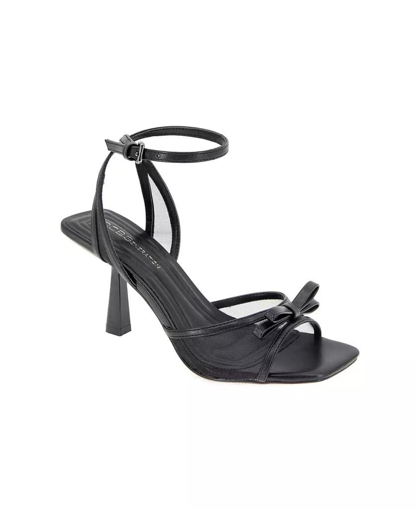 BCBG Women's Rino Two-Piece Buckle Dress Sandals