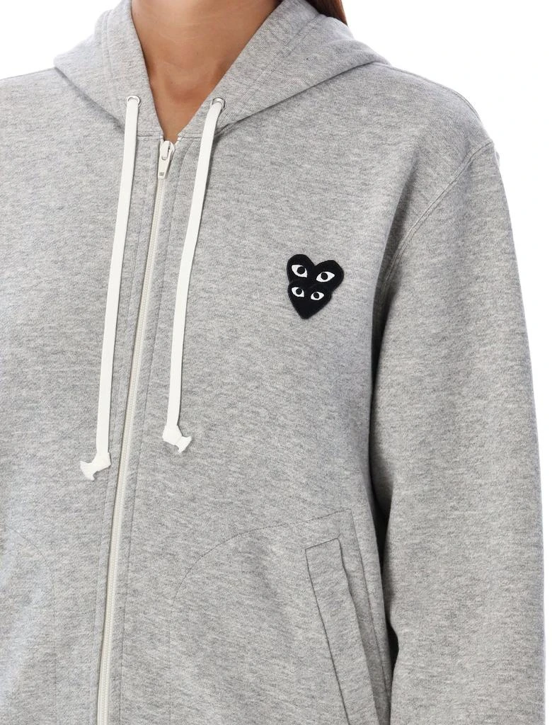 Comme des Garcons Comme des Garçons Play Double Heart Patch Zipped Hoodie 3