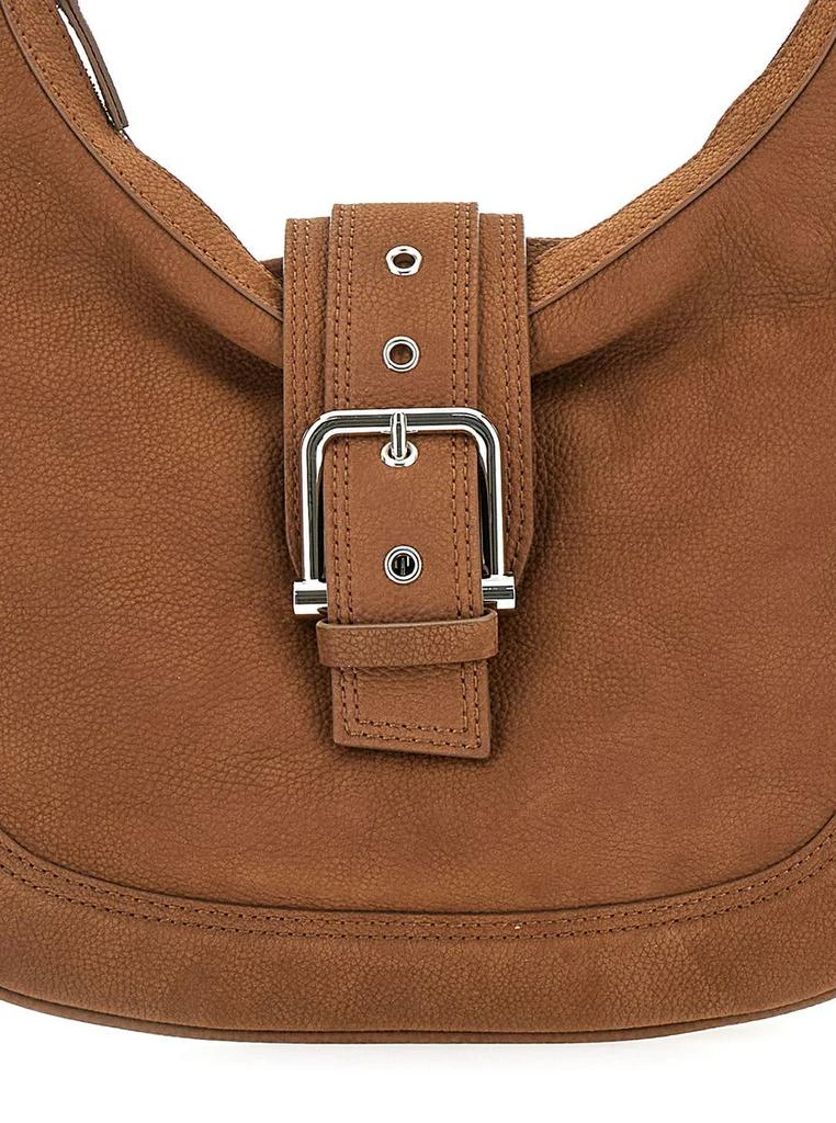 OSOI 'Mid Hobo Brocle' Brown Shoulder Bag In Grained Leather Woman 3