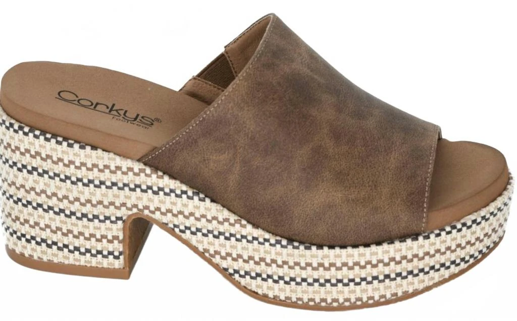 Corkys Footwear Women's Totally Buggin Wedges In Taupe 1