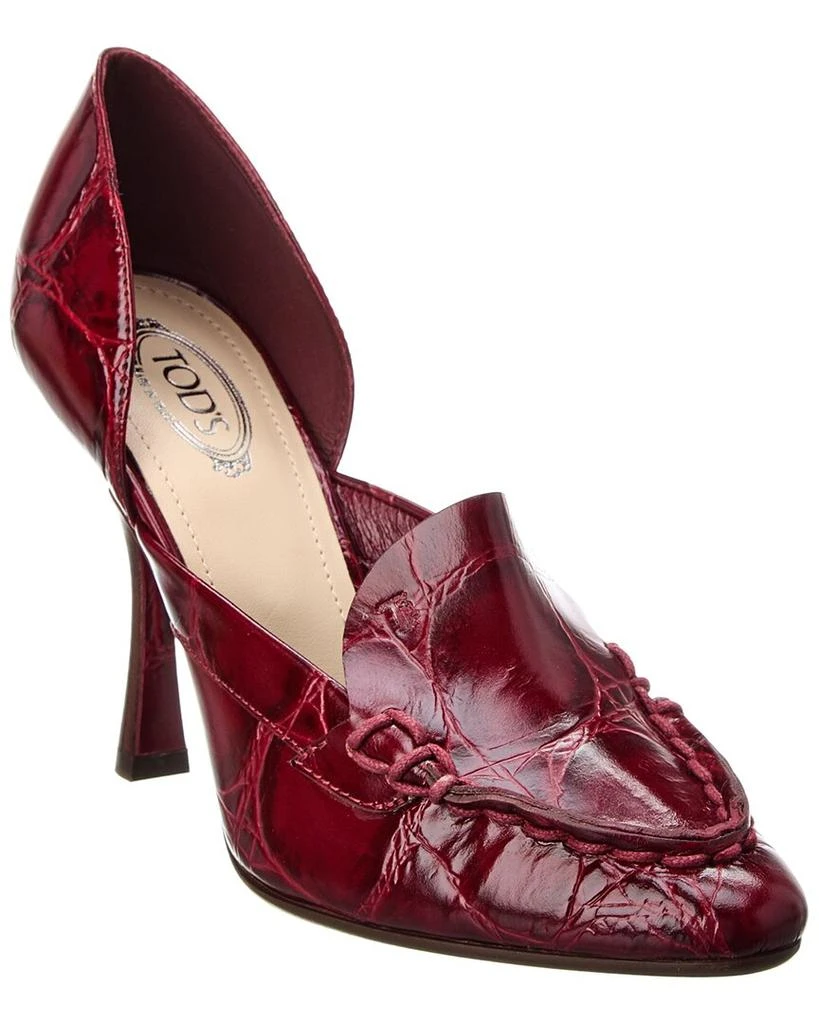 Tod's TODs Embossed Leather Pump 1