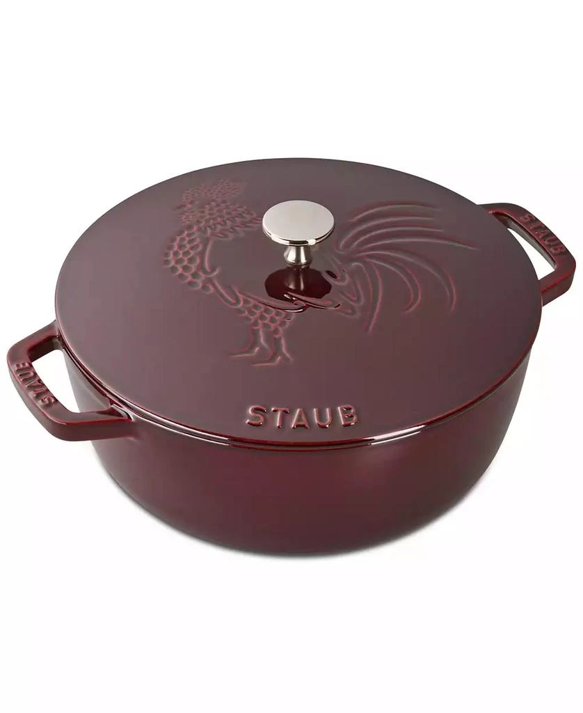 Staub Cast Iron 3.75-qt Essential French Oven & Rooster Lid 1