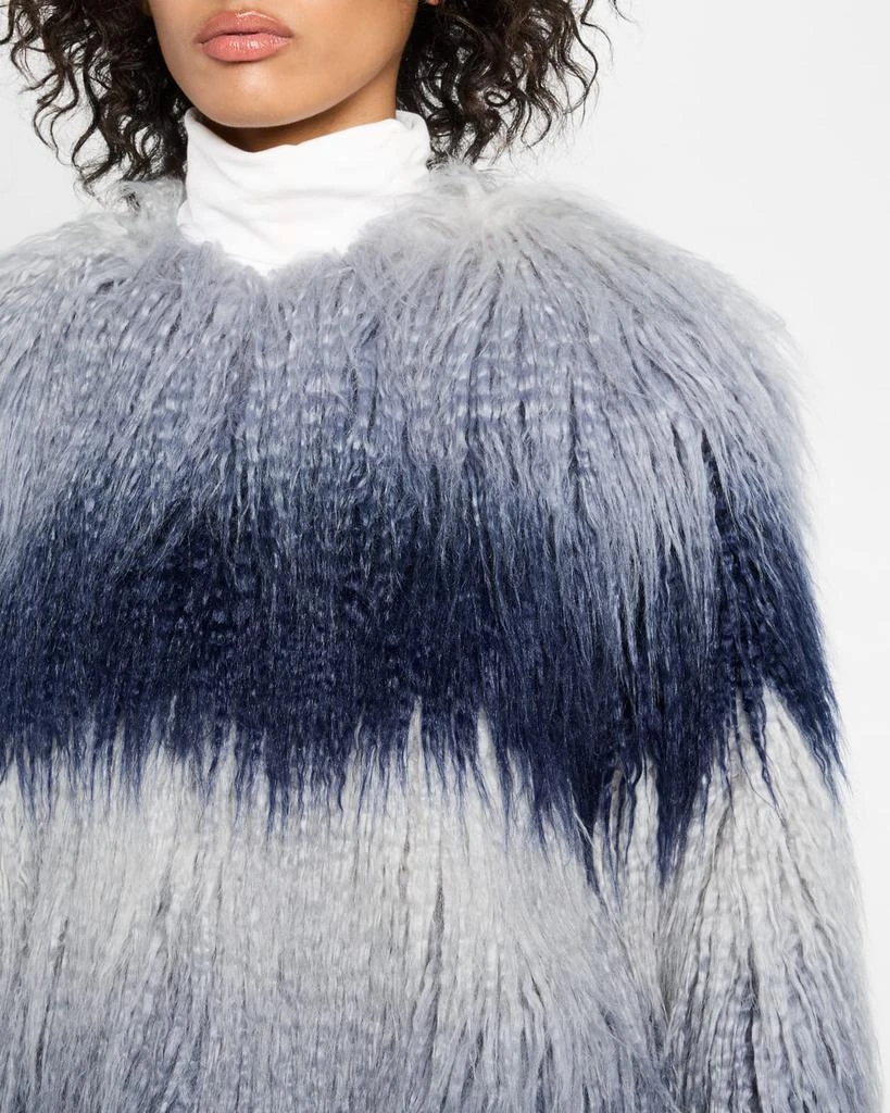Ramy Brook Sameul Ombre Faux Fur Coat 6