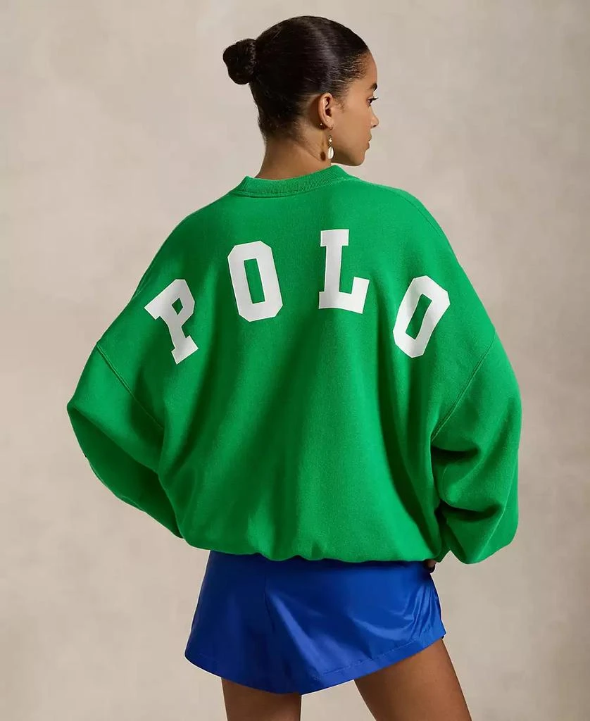 Ralph Lauren Women's Oversize Logo Fleece Crewneck 2