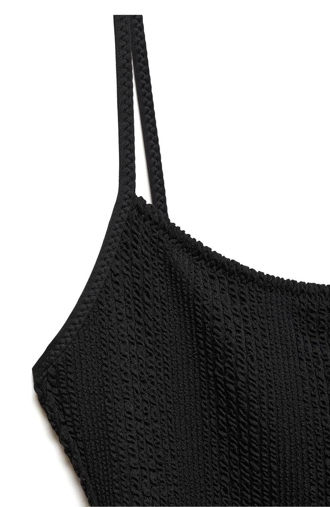 Mango Textured One-Piece Swimsuit 5