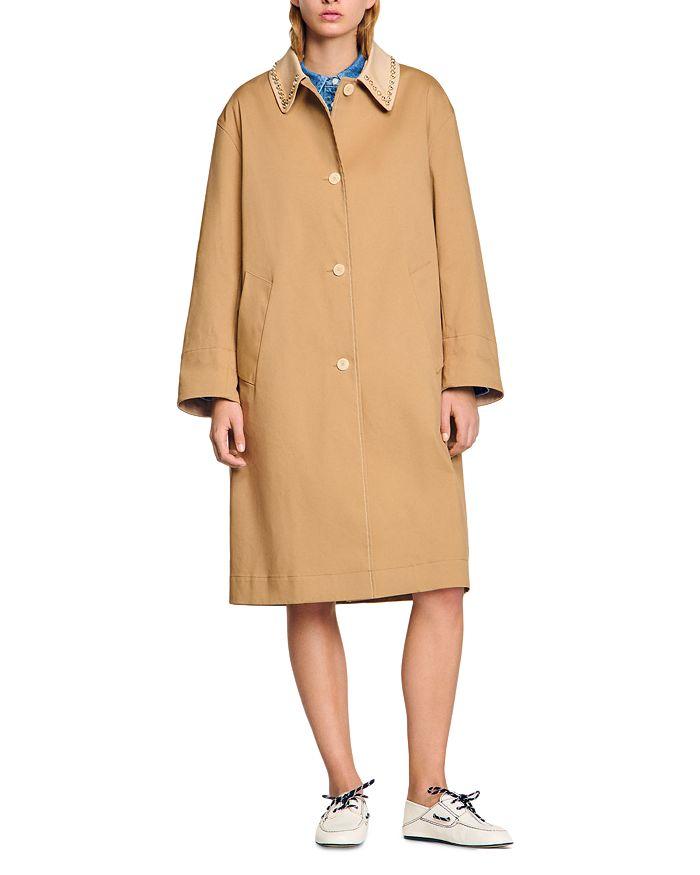 Sandro Vino Pleated Trench Coat - Coats - Free Shipping