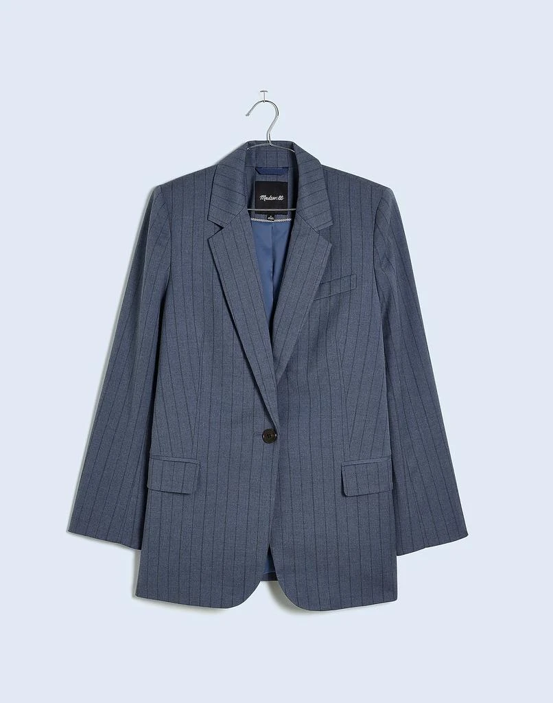 Madewell Single-Breasted Blazer in Yarn-Dyed Pinstripe 6