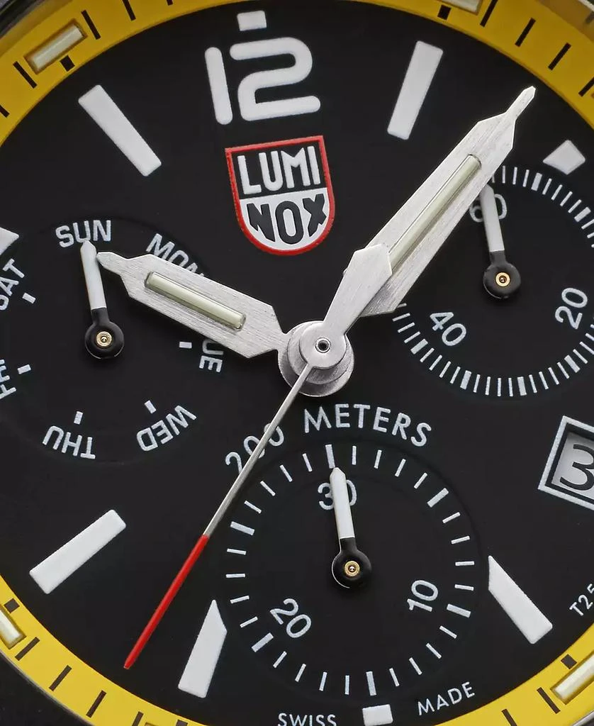 Luminox Men's Swiss Chronograph Pacific Diver Yellow Rubber Strap Watch 44mm 3
