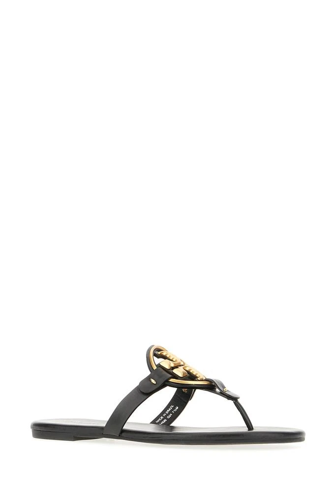 Tory Burch Black Leather Miller Sandals 2