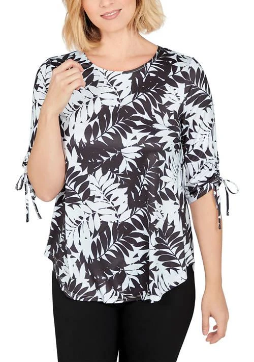 Larky Lark Lark Casual Tie Top In Cool Casual Palm 1