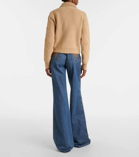 ETRO Embroidered wool and cashmere cardigan 3