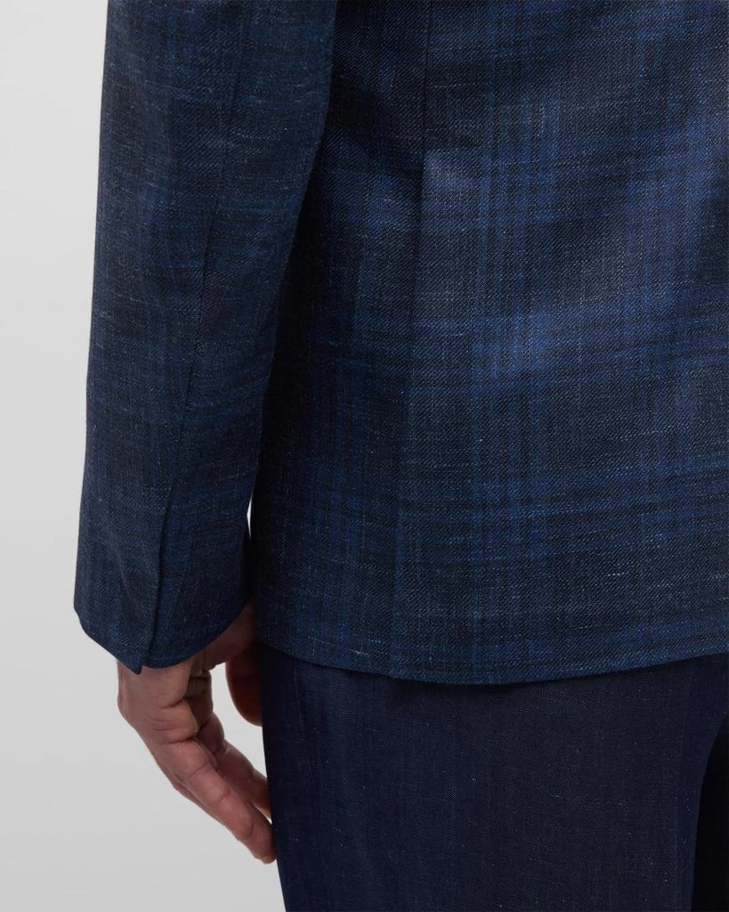 Zegna Men's Macro-Check Sport Coat 8