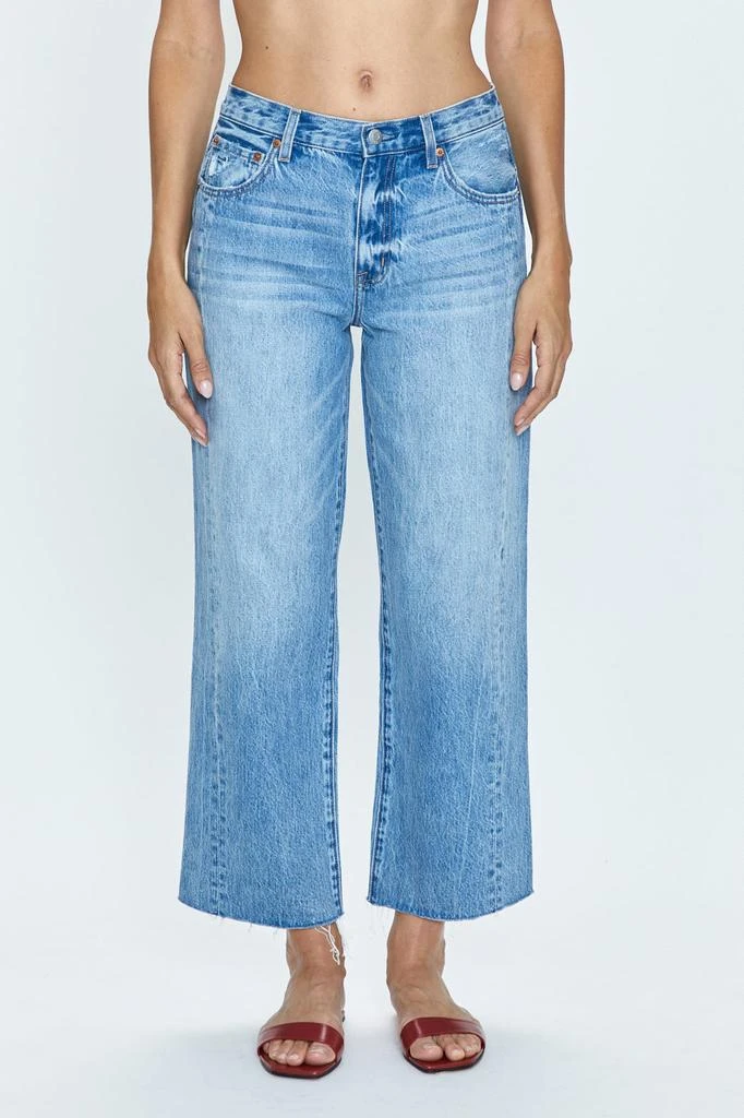 Pistola Denim Bobbie Mid Rise Straight - Facade 2