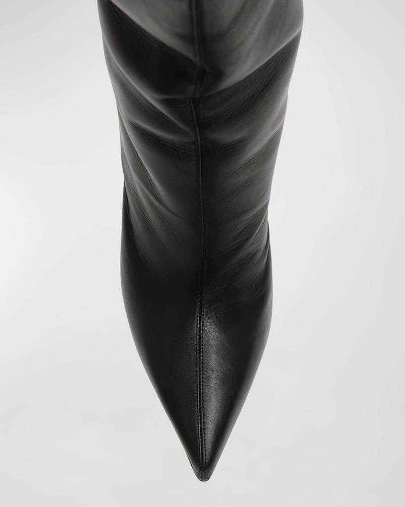 Alexander McQueen Armadillo Leather Over-The-Knee Boots 6