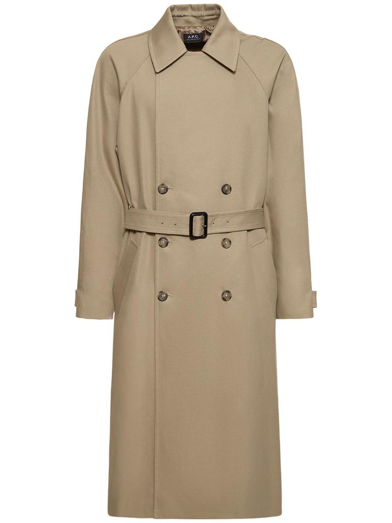 A.P.C. Cotton & Wool Trench Coat