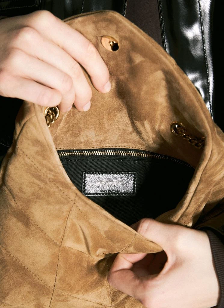 Yves Saint Laurent Toy Puffer Suede Shoulder Bag 6