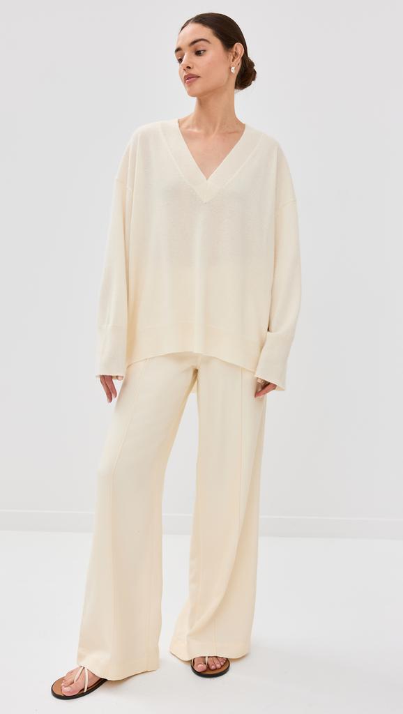 Sablyn Nylah Cashmere Slouchy V Neck Pullover