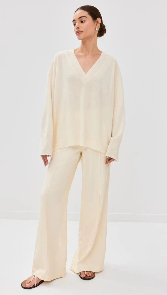 Sablyn Nylah Cashmere Slouchy V Neck Pullover 2