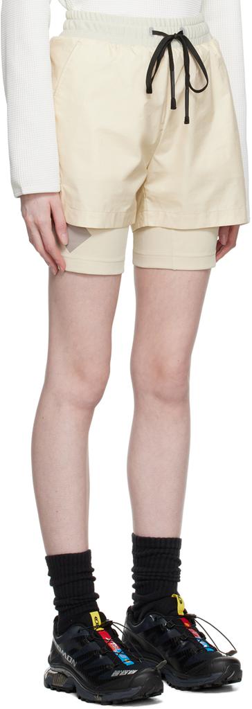 TEMPLA Beige Layered Shorts