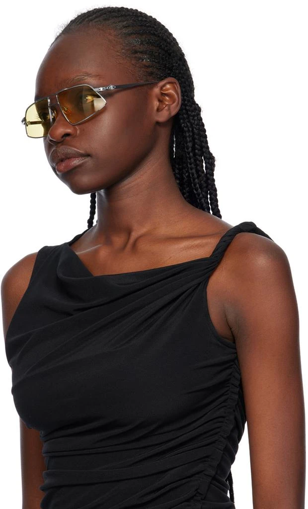 Han Kjobenhavn Silver & Yellow Demo Low Sunglasses 4