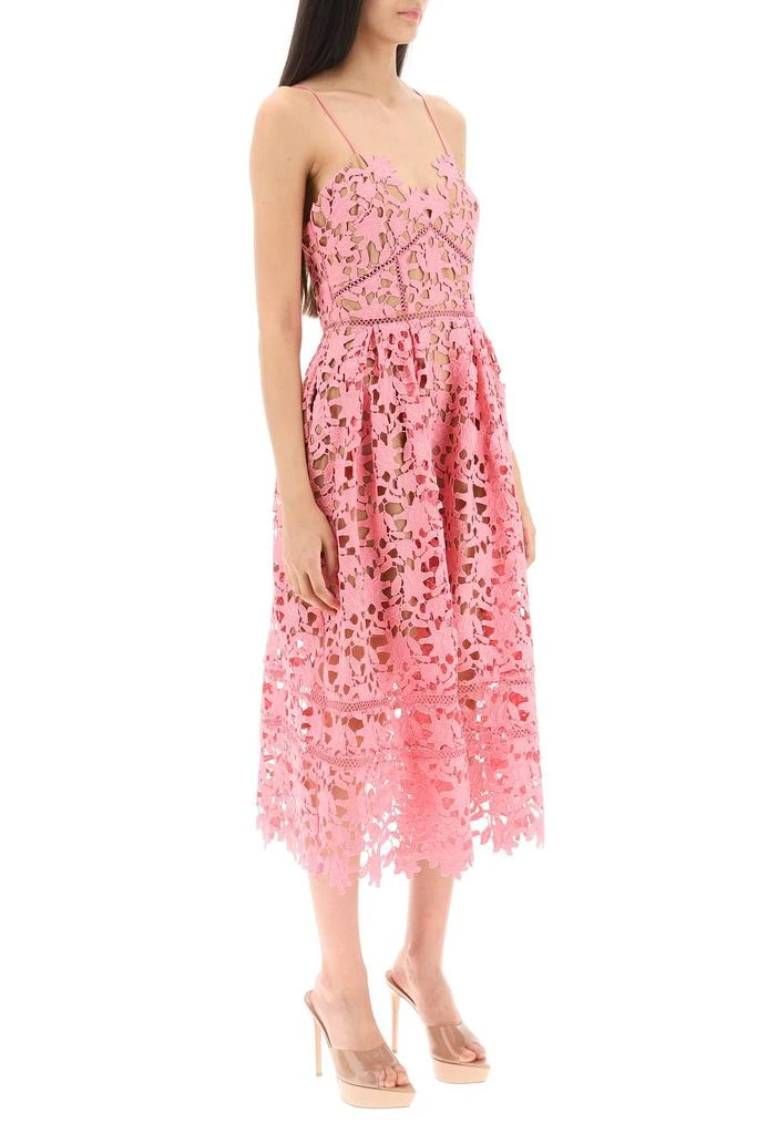 Self Portrait Self portrait 'azalea' floral lace midi dress 2