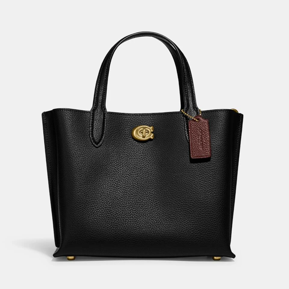 Coach Coach Polished Pebble-Grain Willow 24 Tote Bag 1