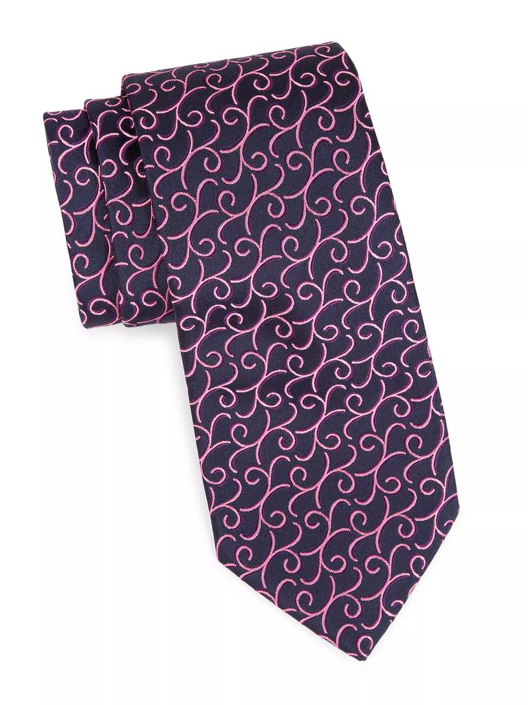 Charvet Neat New Paisley Vine Silk Tie