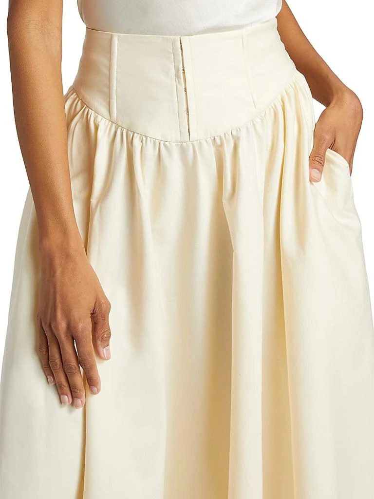 Reformation Polina Cotton Poplin Skirt 6