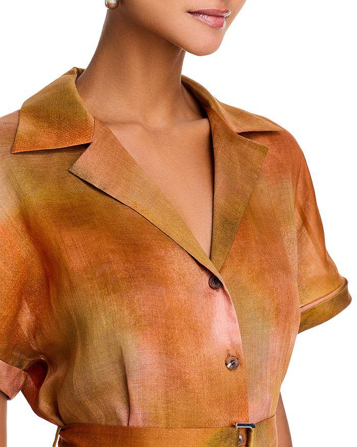 Lafayette 148 New York Notch Collar Shirt Dress