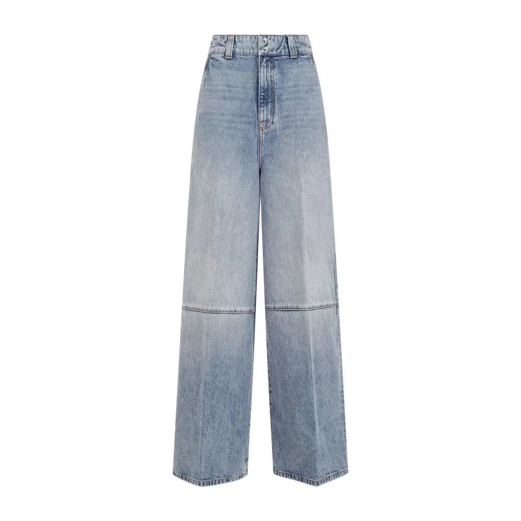 Khaite Khaite Isla High-Waist Wide-Leg Denim Jeans 1