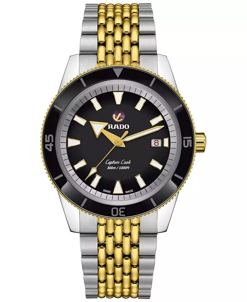 Rado Men's Captain Cook Automatic Two-Tone Stainless Steel Bracelet Watch 42mm 1