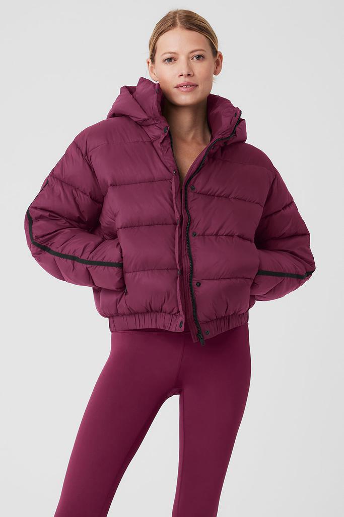 Alo Yoga Aspen Love Puffer Jacket - Wild Berry