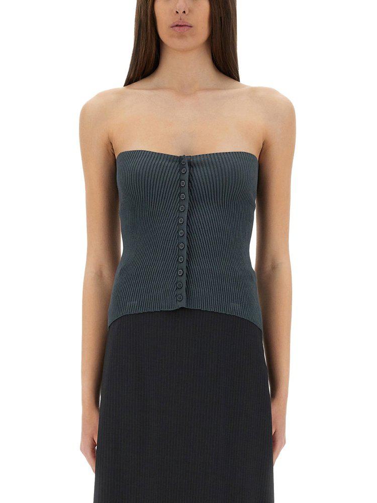 Paloma Wool Paloma Wool Aquamela Fitted Ribbed Top