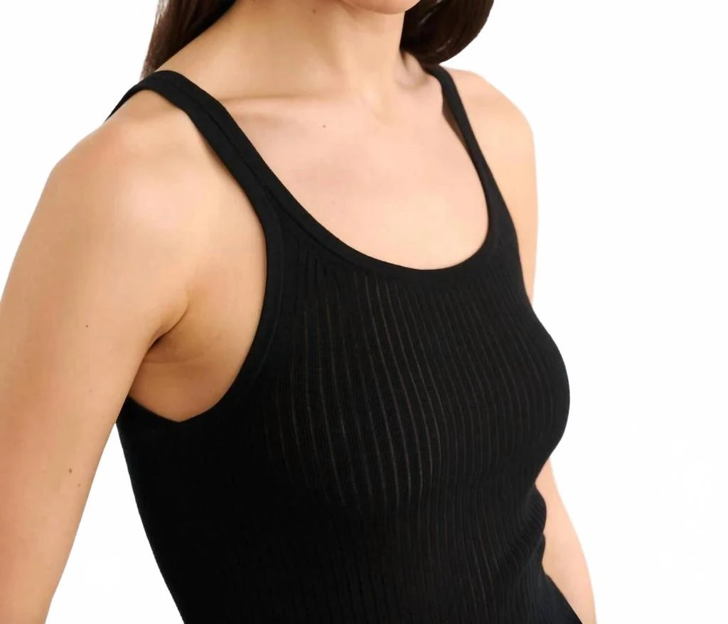 Nili Lotan Wrenley Sweater Tank In Black 2