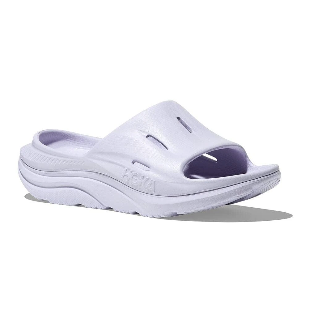 Hoka One One One One Ora Recovery Slide 3 1135061-ETHR Unisex Ether Slip On Sandal ASM82 (W12-M10,Purple) 1
