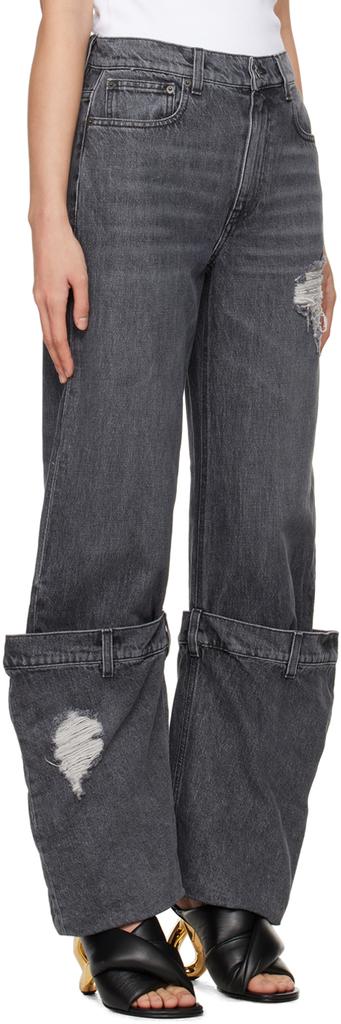 JW Anderson SSENSE Exclusive Gray Bucket Jeans