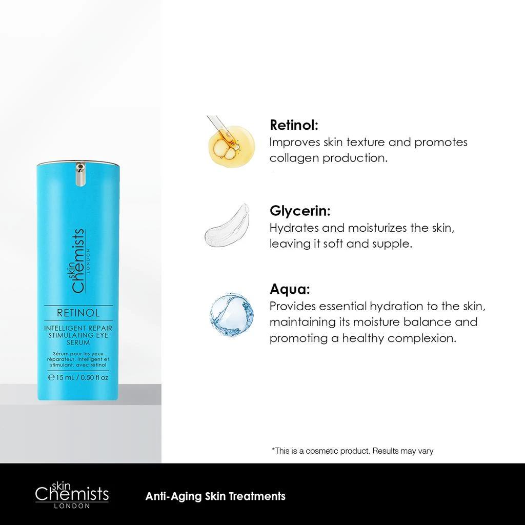 skinChemists Retinol Intelligent Repair Stimulating Eye Serum 0.5 fl oz 4