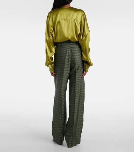 Dries Van Noten Striped high-rise wide-leg pants 3