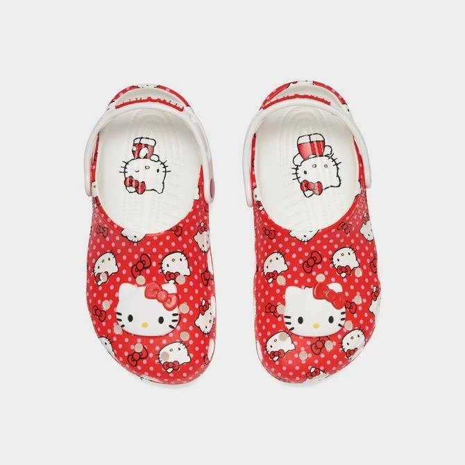 CROCS Girls' Big Kids' Crocs x Hello Kitty Classic Clog Shoes 5