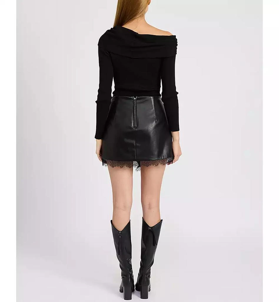 En Saison Women's Genette Long-Sleeve Sweater Bodysuit 5