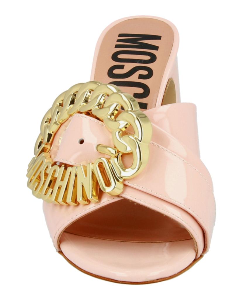 Moschino Logo Buckle Heel Sandals - Shoes - Compare Prices