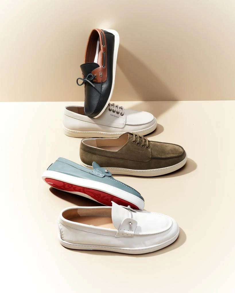 Stuart Weitzman Men's Bristol Leather Boat Shoes 6