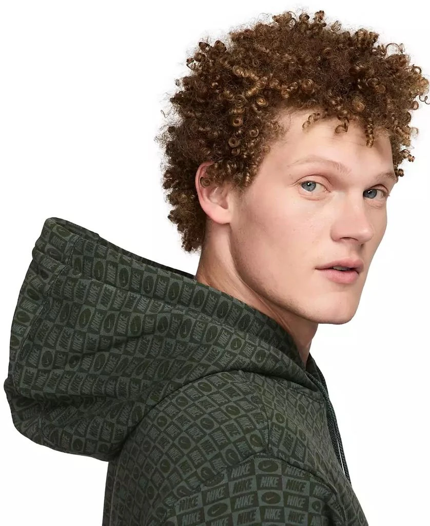 NIKE Men's Sportswear Club Fleece All-Over Print Pullover Hoodie 5