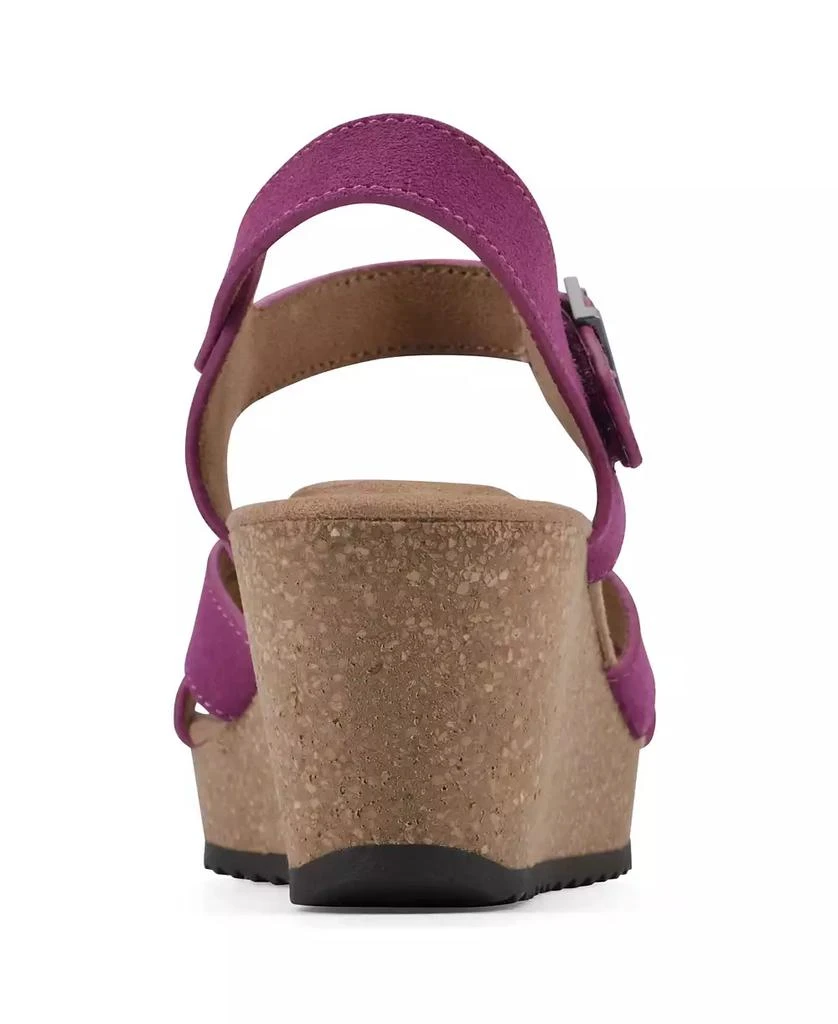White Mountain Women's Prezo Footbed Wedge Sandals 3