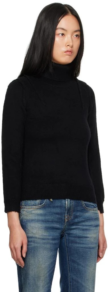 R13 Black Flat Sleeve Turtleneck 2