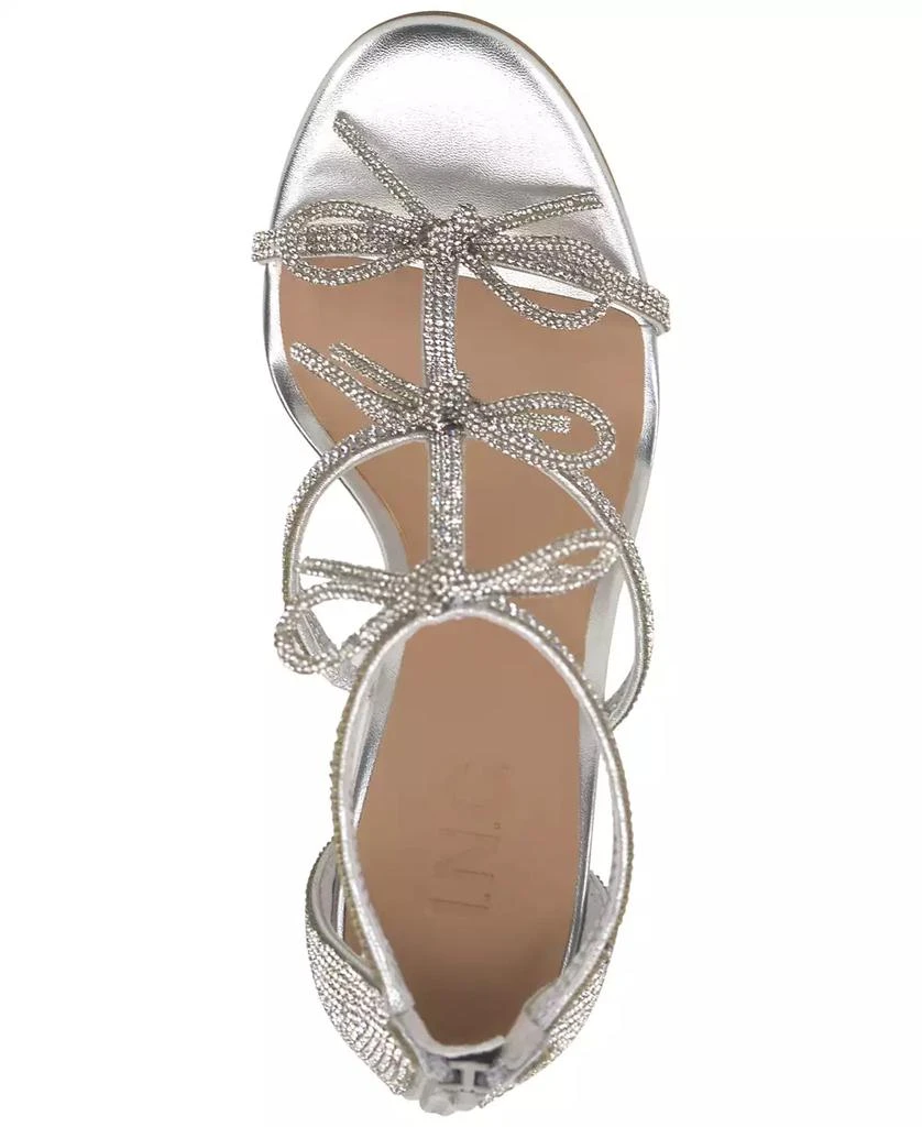 INC International Women's Nolino Beaded Bow T-Strap Dress Sandals, Created for Macy's 5