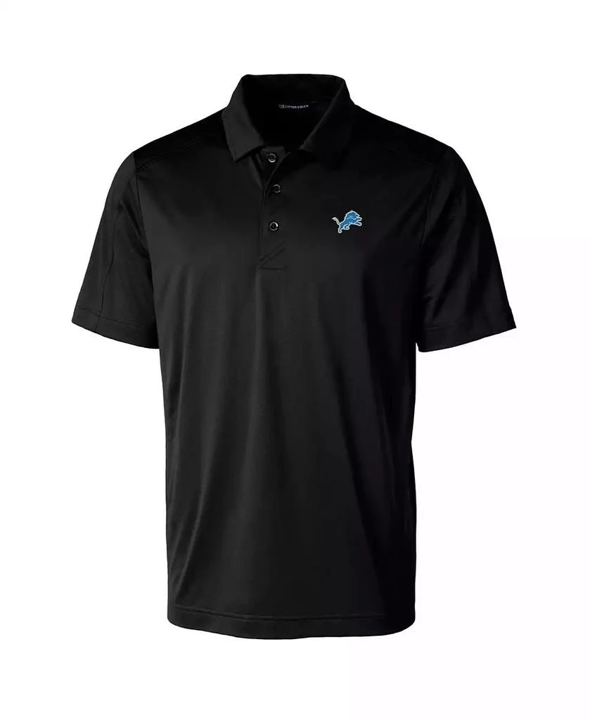 Cutter & Buck Men's Black Detroit Lions Prospect Textured Stretch Polo 3