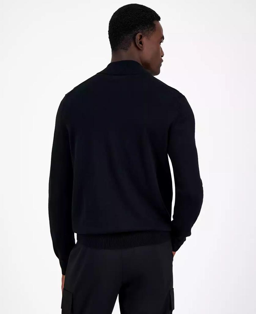 Alfani Men's Long-Sleeve Half-Zip Merino Sweater, Created for Macy's