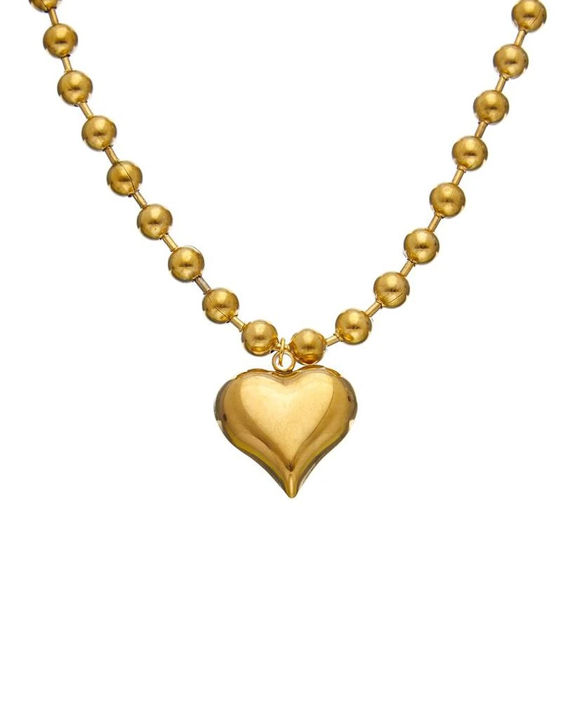 DANNIJO Plated Puffy Heart Pendant Necklace 1