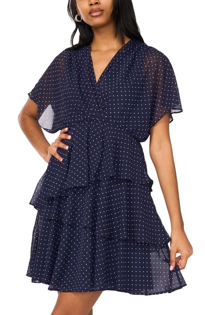 Halogen Dolman Sleeve Tiered Dress 6